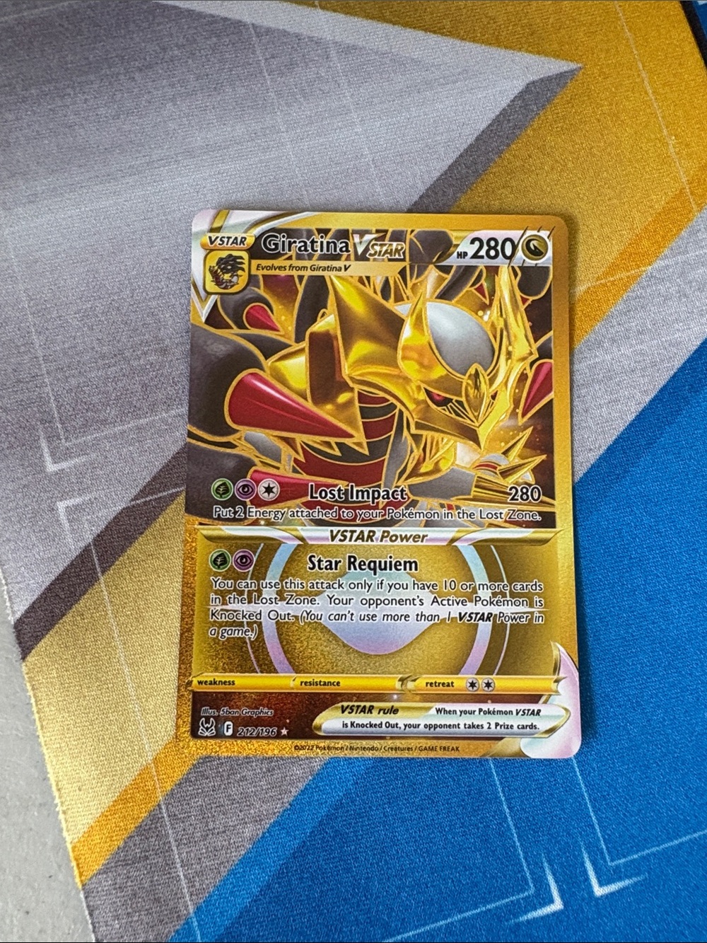 Pokemon TCG Brilliant Stars - Arceus VSTAR 176/172 Metal Gold Card Rare